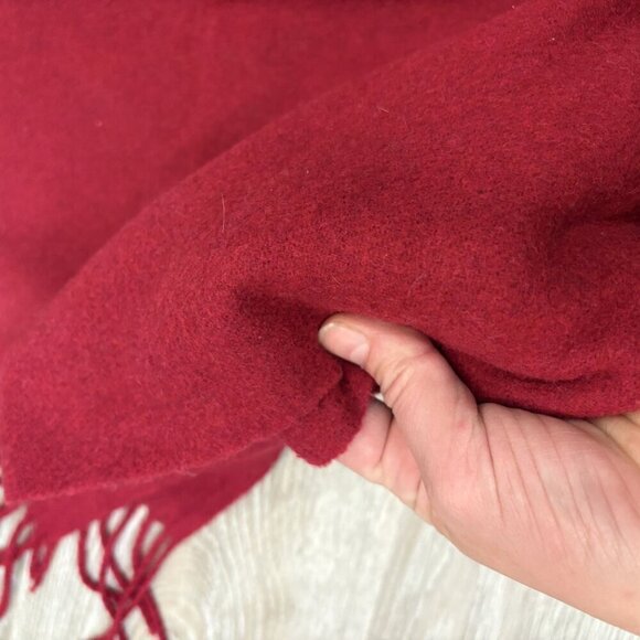 PASHMINA Burgundy Solid Color Cover 17"x72" Scarves Wrap - Picture 3 of 5